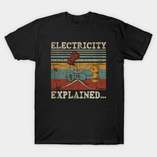 TEXTURE VINTAGE ELECTRICITY EXPLAINED T-Shirt